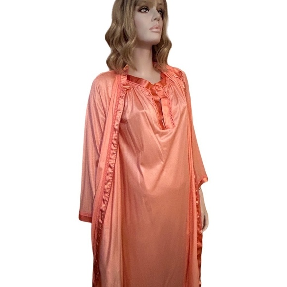 Vintage 80s Gossard Artemis Peignoir Set Lingerie Robe Nightgown Gown Negligee - Picture 11 of 16